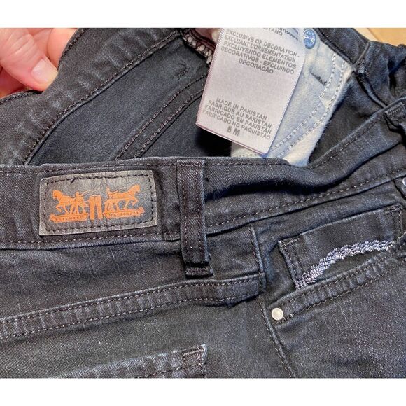 Levi’s Perfectly Slimming 512 Bootcut Black Jeans Size 6M EUC - Picture 5 of 8